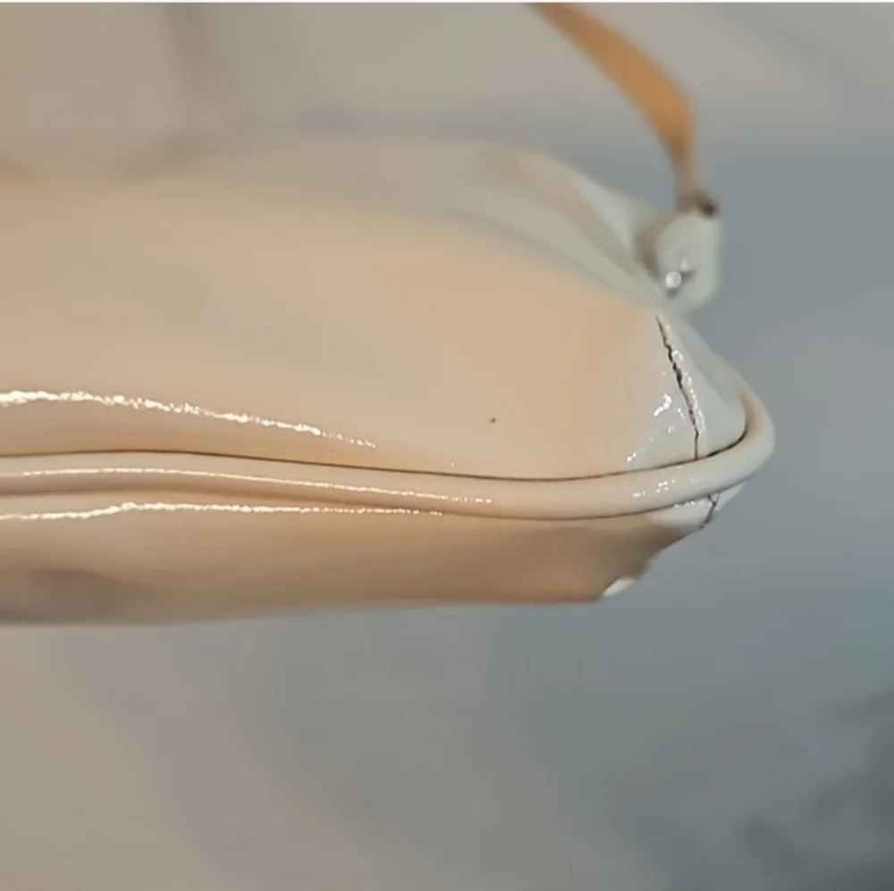 Kate Spade Patent Leather Crossbody Bag Ivory